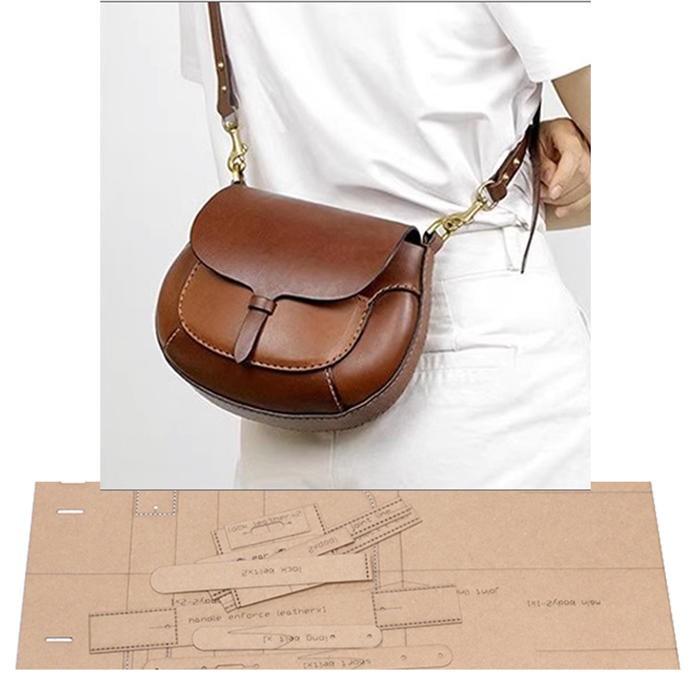 Leatherwork Templates - Diy tas bahu sadel wanita Kerajinan