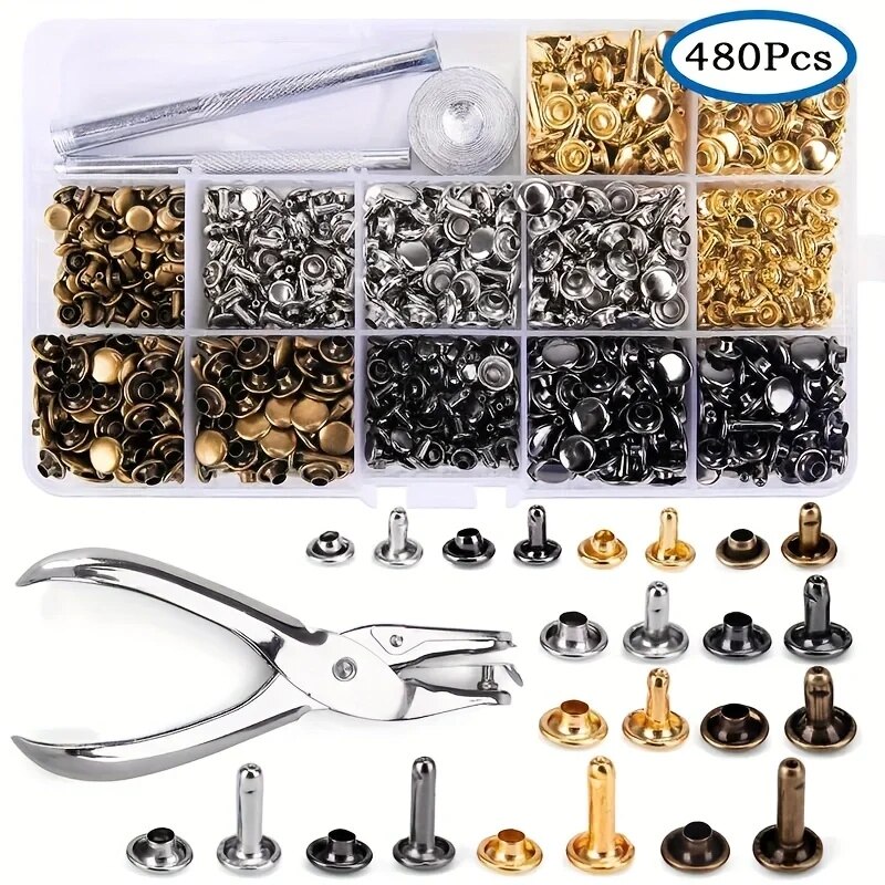 Rivet Setter Tool - Sabuk tas Kerajinan Kulit DIY, alat