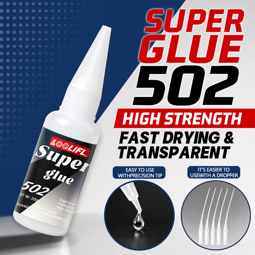 Leather Working - Loolifl-502-20Ml Perekat Cyanoacrylate Transparan Instan dengan