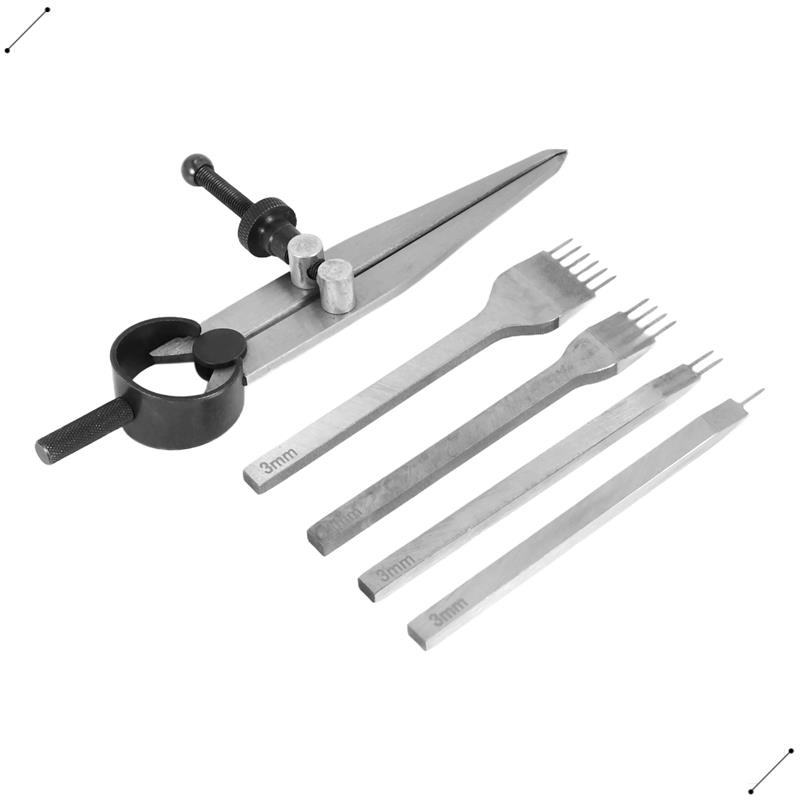 Wing Divider Stitch - Set Pahat Kulit, Alat Pelubang Pahat