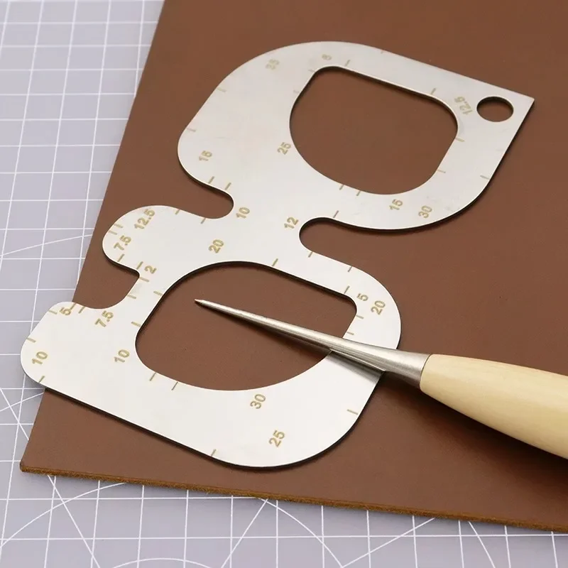 Leatherwork Templates - R penggaris posisi baja antikarat Fillet