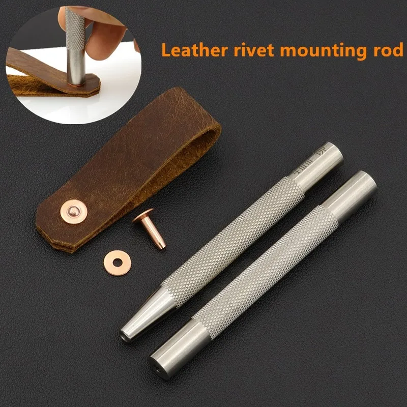 Rivet Setter Tool - Batang pemasangan paku keling tembaga permanen,