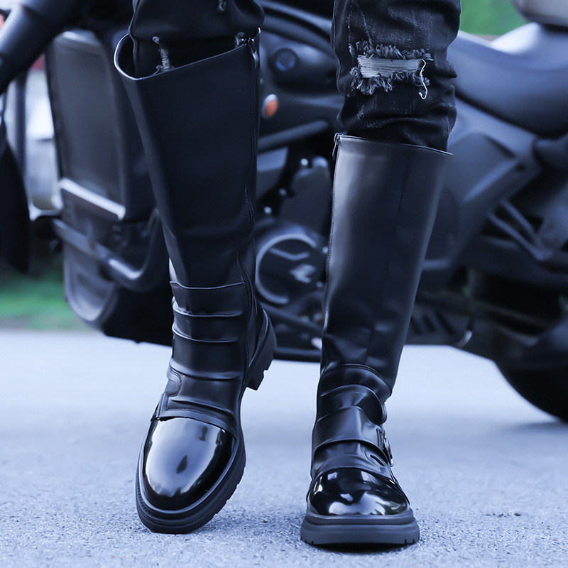 Leather Working - Sepatu Bot Sepeda Motor Pria Baru