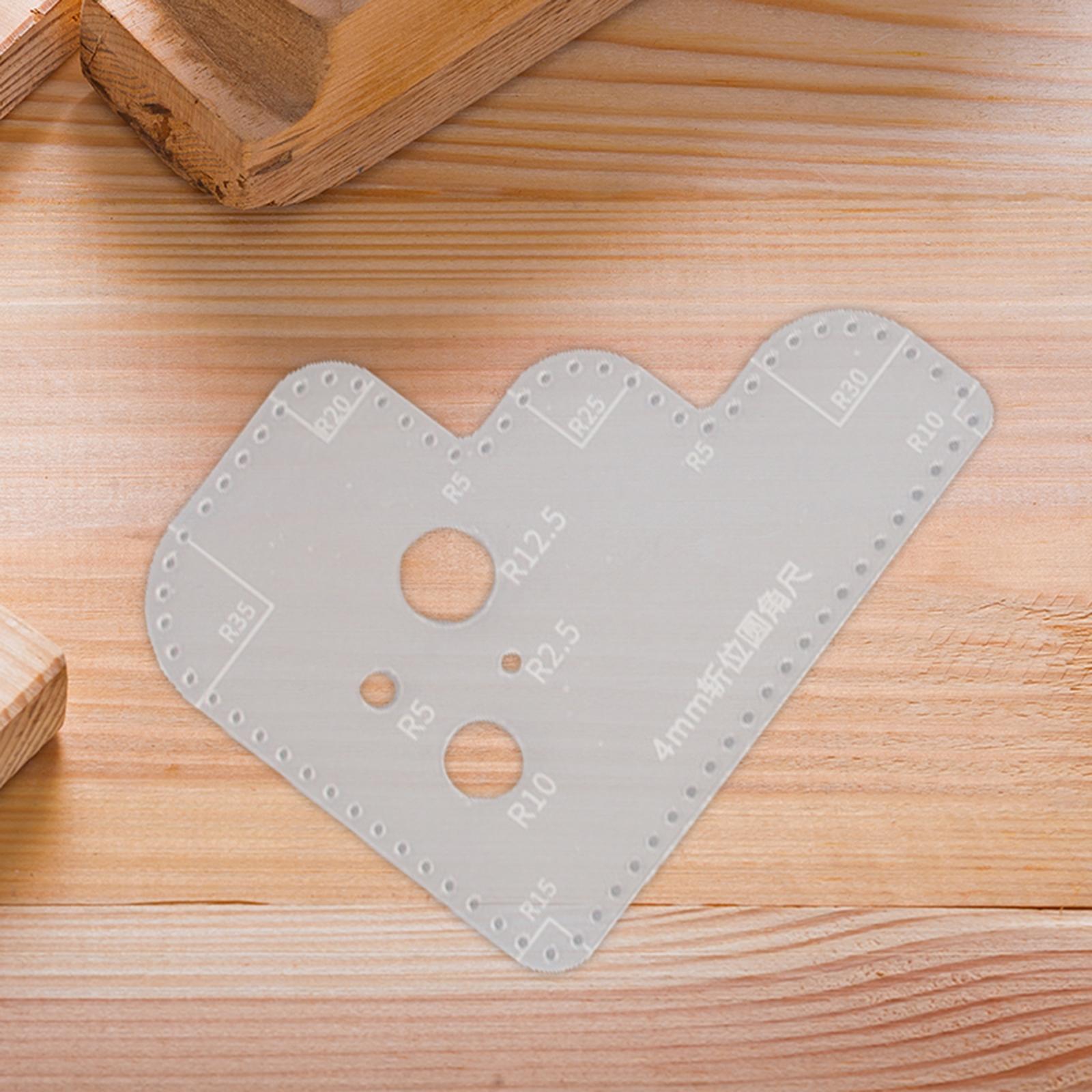 Leatherwork Templates - Templat Lingkaran Penggaris Akrilik Transparan untuk