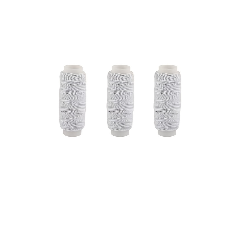 20M Benang Elastis Hitam Putih - Waxed Thread Linen ulasan dan harga
