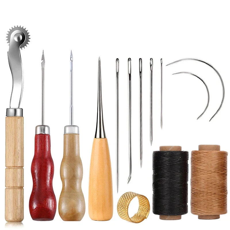 Kit jahit kerajinan kulit, ala - Leatherwork Needles ulasan dan harga