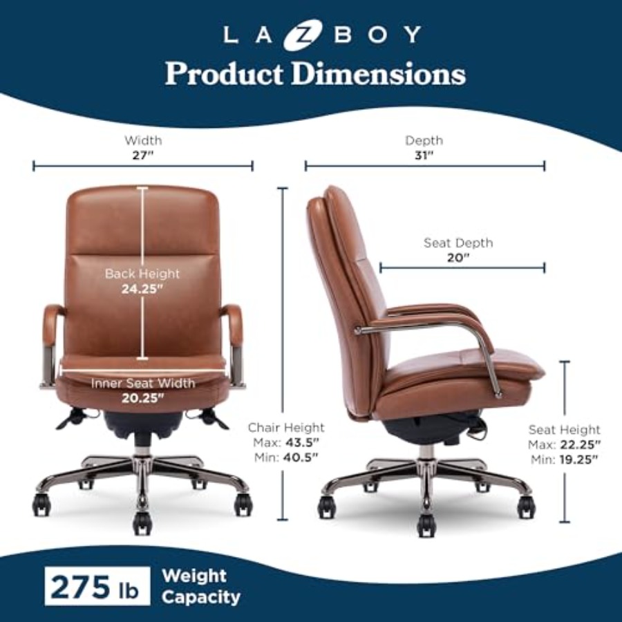 Kursi kantor eksekutif ergonom - Upholstery Leather Work ulasan dan harga
