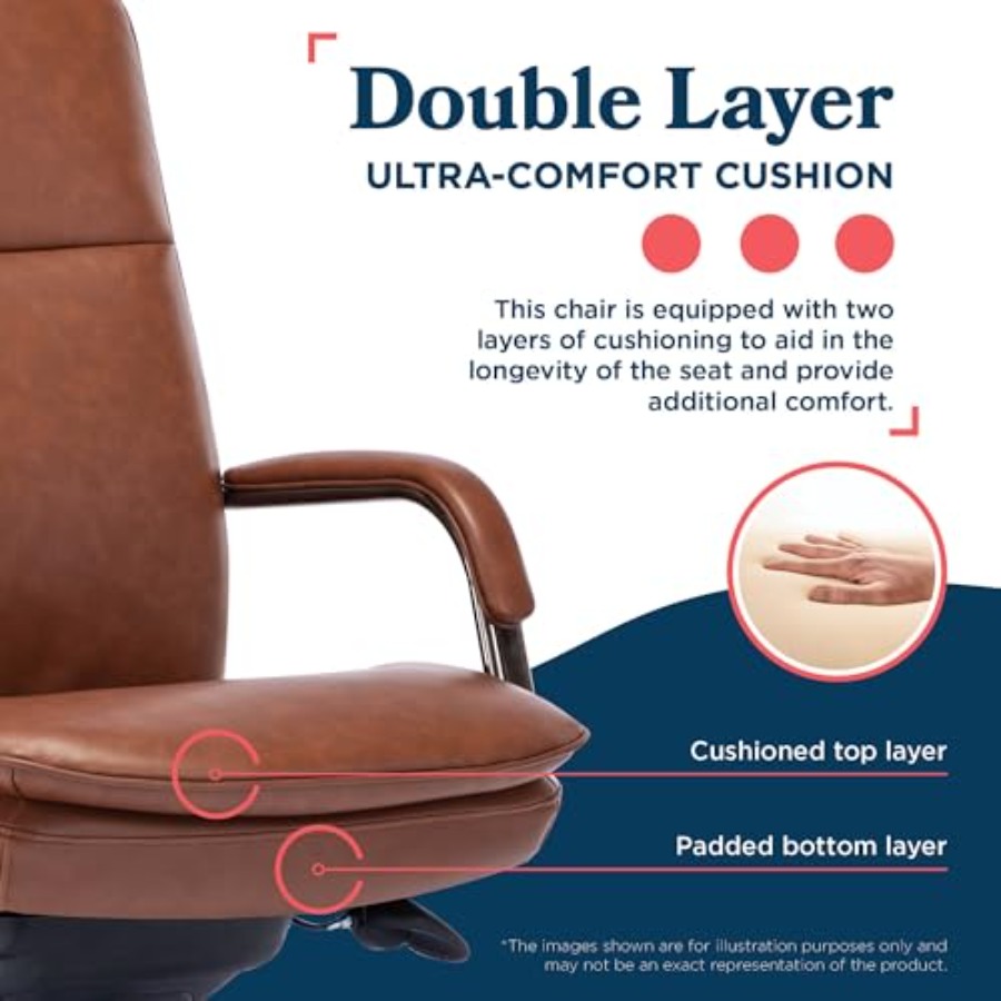 Kursi kantor eksekutif ergonom - Upholstery Leather Work ulasan dan harga