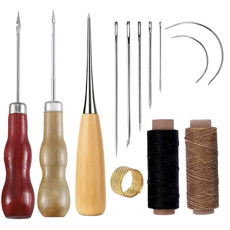 13 Buah Set Jahit Kulit Tas Ta - Leatherwork Needles ulasan dan harga