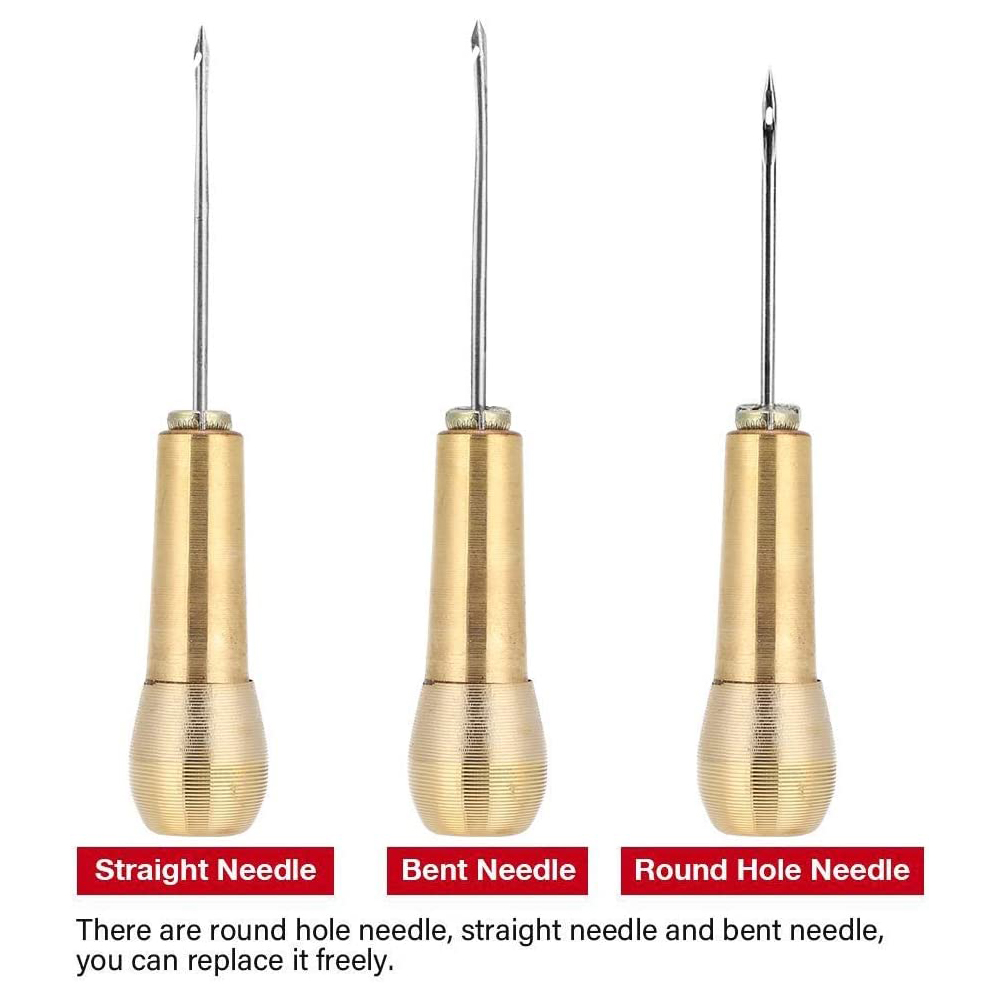 Kit jahit kulit DIY jarum jaru - Leatherwork Needles ulasan dan harga