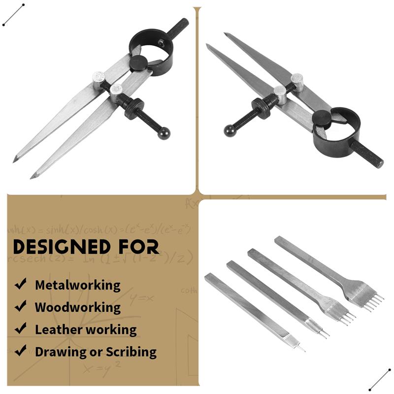 Set Pahat Kulit, Alat Pelubang - Wing Divider Stitch ulasan dan harga
