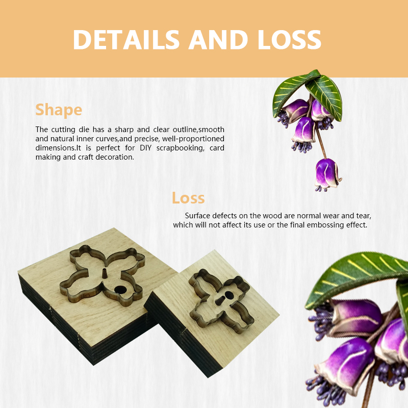 Cetakan Pisau Kulit Motif Bung - Leatherwork Templates ulasan dan harga