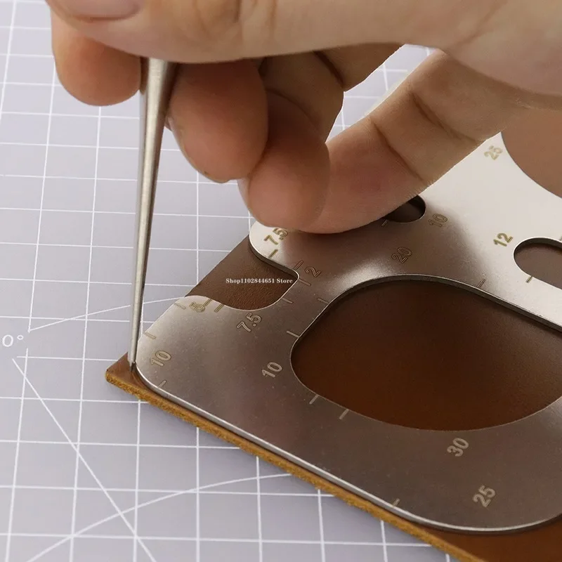 R penggaris posisi baja antika - Leatherwork Templates ulasan dan harga