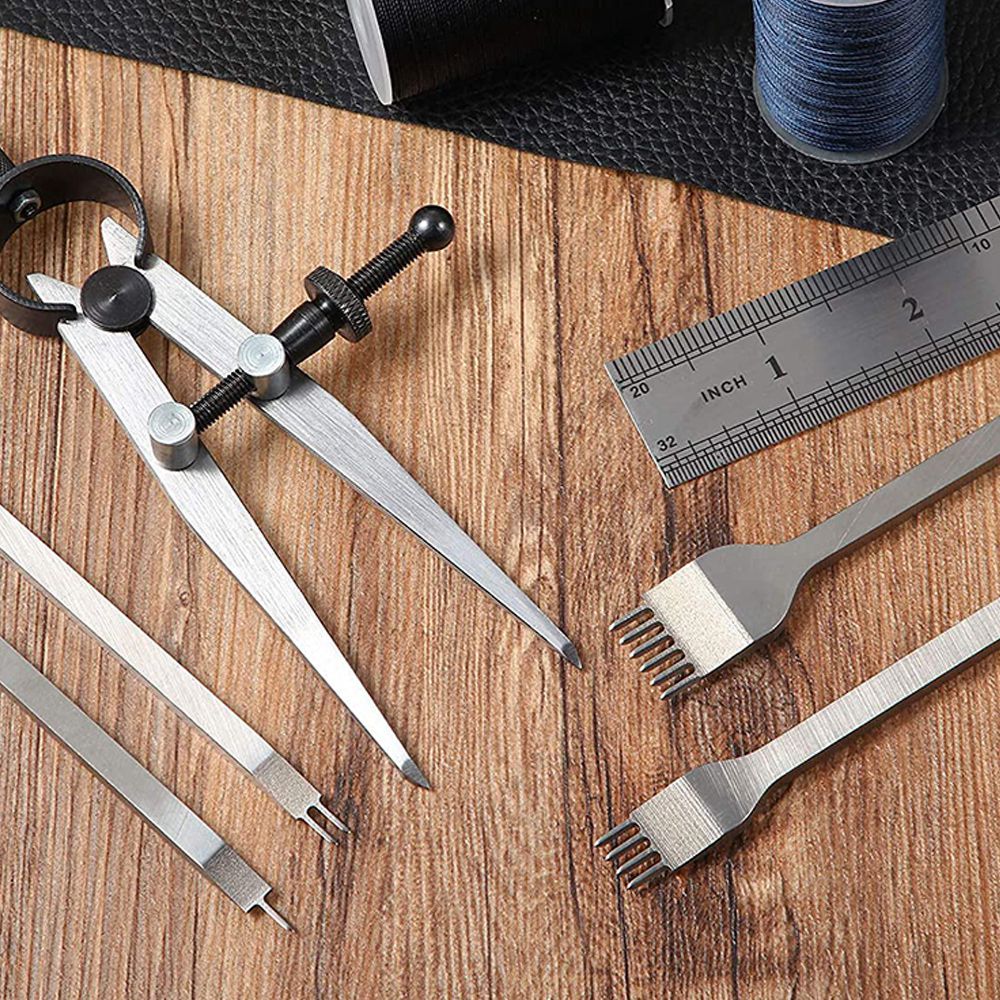 Set Pahat Kulit, Alat Pelubang - Wing Divider Stitch ulasan dan harga