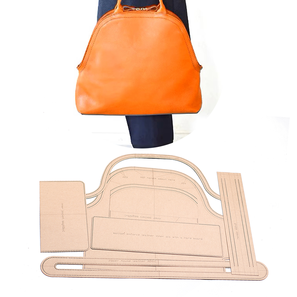 Diy kulit kraft cangkang tas t - Leatherwork Templates ulasan dan harga