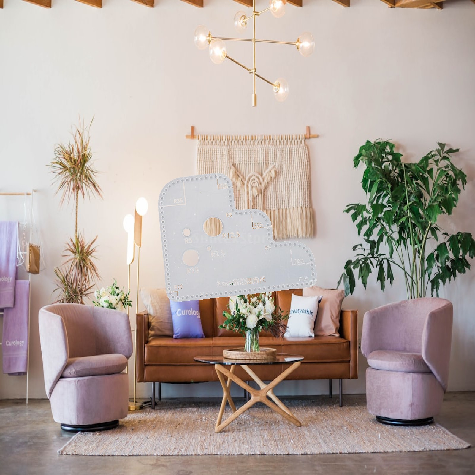 Templat Lingkaran Akrilik Tran - Leatherwork Templates ulasan dan harga